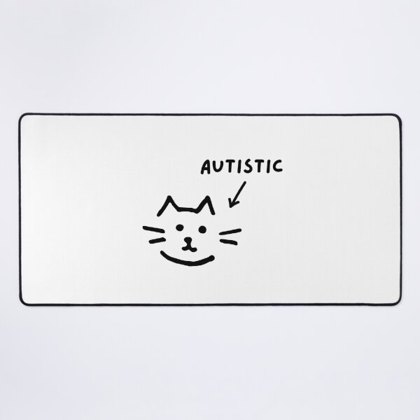 Item preview, Autistic Cat (White) designed and sold by mydoodlesateme.