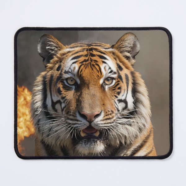 Item preview, Inferno Fury: The Furious Tiger Amidst Flames designed and sold by RK - Shop.