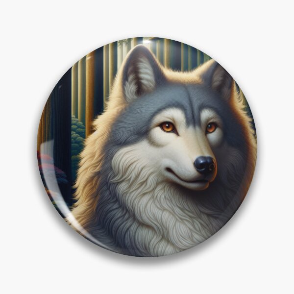 Item preview, Mystic Mononoke Wolf - An Ethereal Symphony designed and sold by NightshadeWolfs.