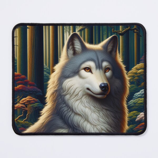 Item preview, Mystic Mononoke Wolf - An Ethereal Symphony designed and sold by NightshadeWolfs.