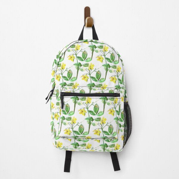 Item preview, Carolina Jasmine Botanical Art Repeat Pattern designed and sold by taiche.