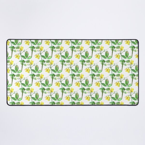Item preview, Carolina Jasmine Botanical Art Repeat Pattern designed and sold by taiche.