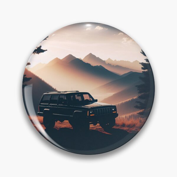 Item preview, Cherokee XJ 4x4 USA offroad Vintage old school vehicle  - sunset lookout designed and sold by Off-Road-Zone.