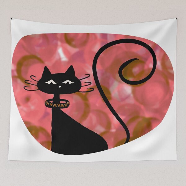 Item preview, Rose Atomic Cosmic Cat designed and sold by ArtbyMikkiC.