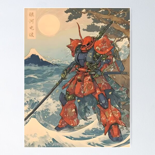 Item preview, marvelous art work of gundams film anime wave designed and sold by Isa00j.