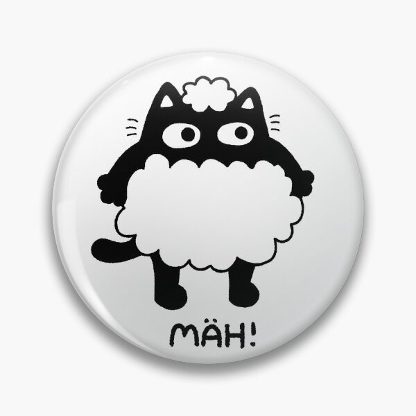 Item preview, Baa black white sheep cat designed and sold by loulou-artifex.