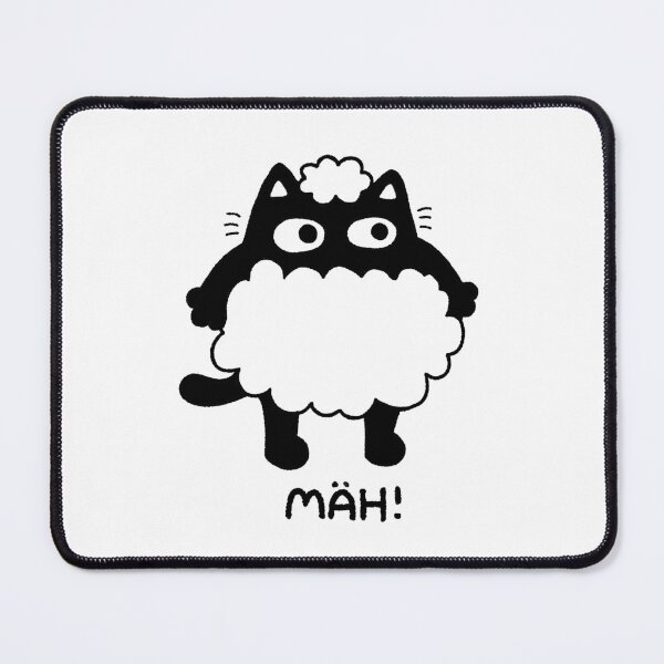 Item preview, Baa black white sheep cat designed and sold by loulou-artifex.