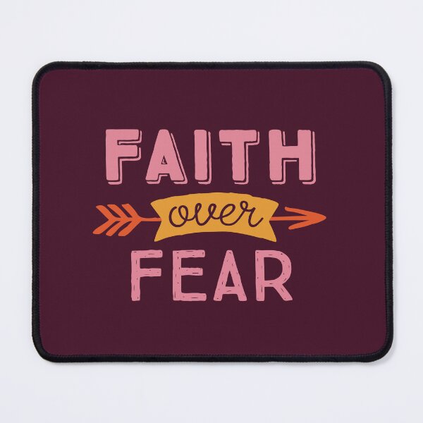 Item preview, Faith Over Fear | Christian motivation inspirational quote | Christian Collection designed and sold by Blessed Be Your Name.