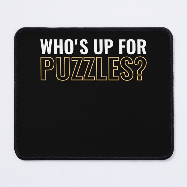Item preview, Who's up for Puzzles Funny Puzzler Jugsaw Puzzle designed and sold by BlueBerry-Pengu.