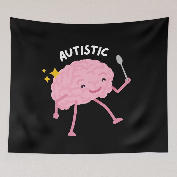 Item preview, Autistic Brain (Dark) designed and sold by mydoodlesateme.