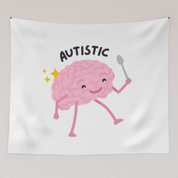 Item preview, Autistic Brain (White) designed and sold by mydoodlesateme.
