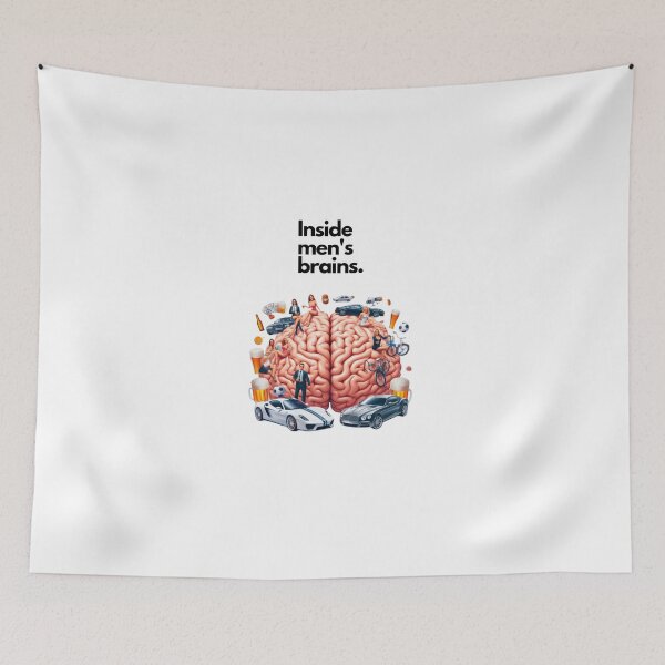 Item preview, Fun cartoon : Men's brains - Best sales 2024 " funny category " designed and sold by NovaMode.