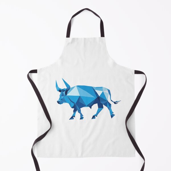 Item preview, Geometric Ox in Cool Blue. designed and sold by palmyst.