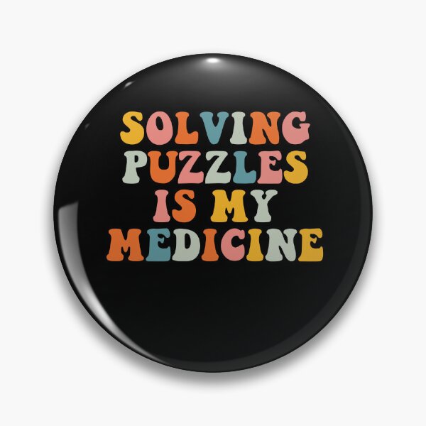 Item preview, Solving Puzzles is my Medicine Jigsaw Puzzles designed and sold by BlueBerry-Pengu.