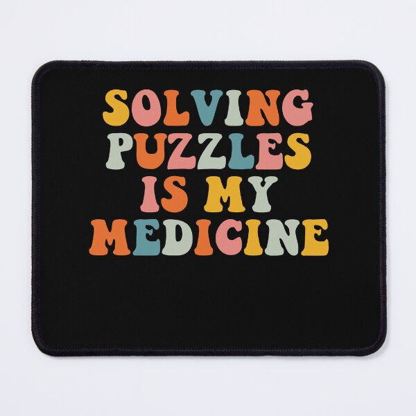 Item preview, Solving Puzzles is my Medicine Jigsaw Puzzles designed and sold by BlueBerry-Pengu.