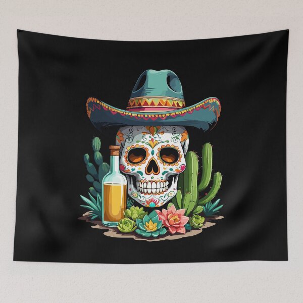 Item preview, Sugar Skull Mexico Tequila Cinco de Mayo Celebration designed and sold by LuminOrb.