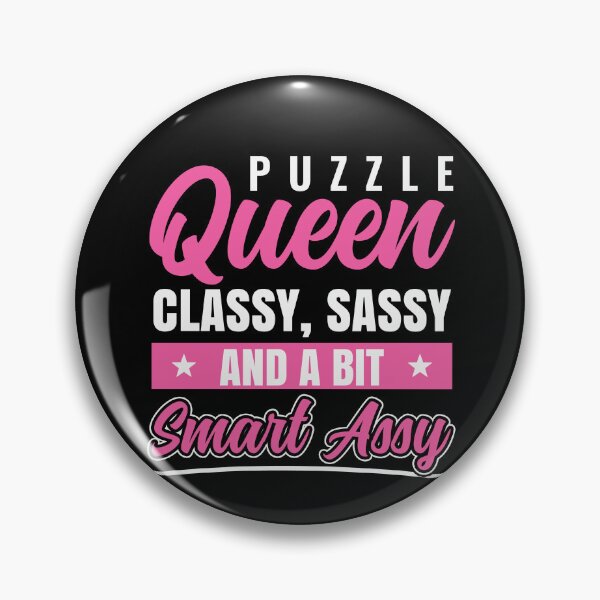 Item preview, Puzzle Queen Classy Sassy Jigsaw Puzzler Women designed and sold by BlueBerry-Pengu.