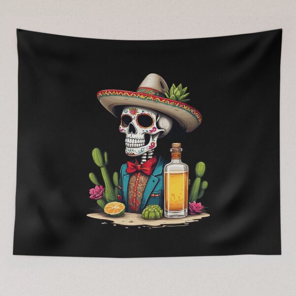 Item preview, Sugar Skull Iconic Mexico Drink Celebration designed and sold by LuminOrb.
