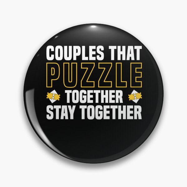 Item preview, Couples that Puzzle Together Stay Together Jigsaw Puzzles designed and sold by BlueBerry-Pengu.