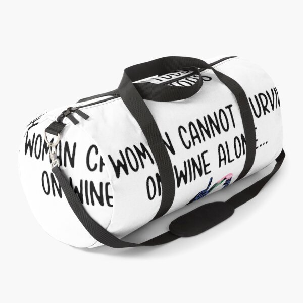 Item preview, A woman cannot survive on wine alone she also needs pole dance and tattoos  designed and sold by smallcatvn.