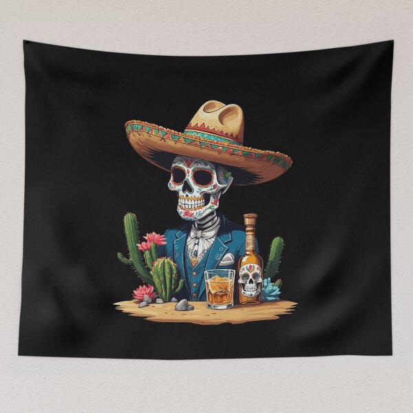 Item preview, Sugar Skull Iconic Mexico Drink Celebration designed and sold by LuminOrb.