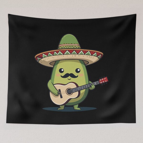 Item preview, Avocado Mariachi Mexico Guitar Fiesta designed and sold by LuminOrb.