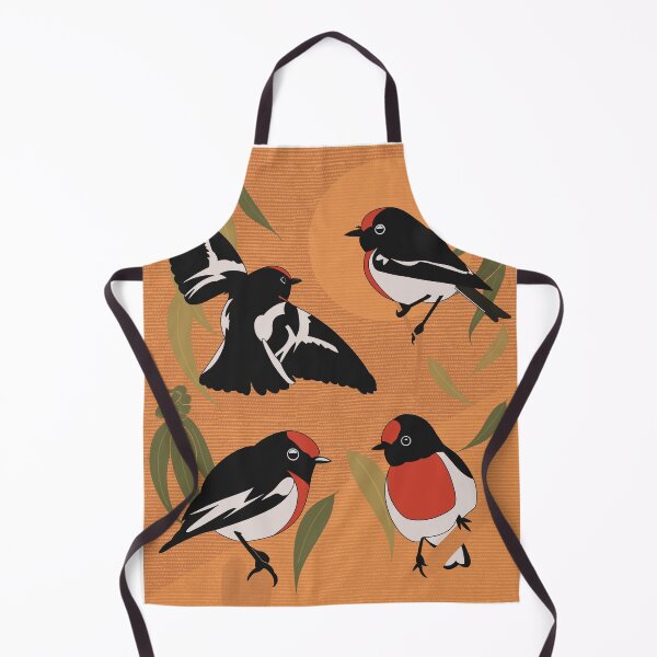 Item preview, Red capped Robin with gum leaves designed and sold by Old Friends.