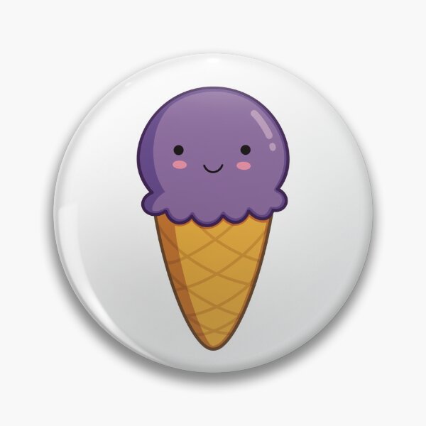 Item preview, Cute Ice Cream Cone (purple) designed and sold by LittlestWren.