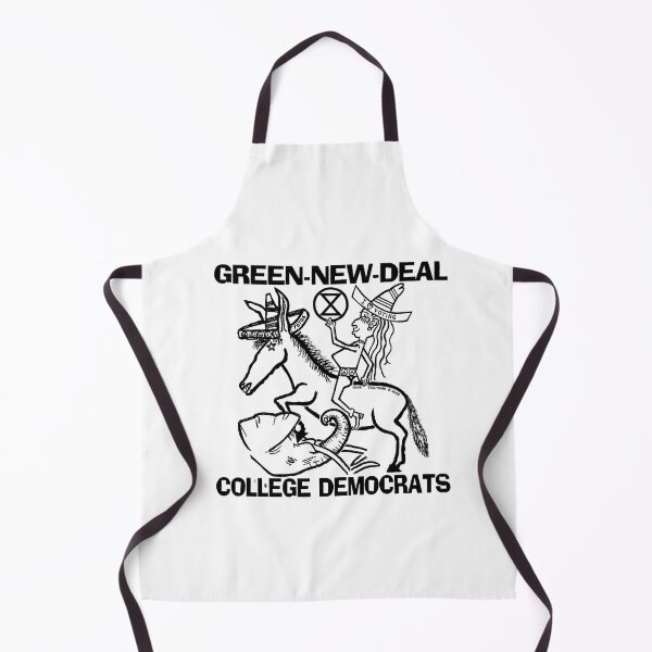 Item preview, GREEN-NEW-DEAL ~ COLLEGE DEMOCRATS ~ DONKEY ~ ELEPHANT ~ HOUR-GLASS ~ (V-6-125) designed and sold by RodeoMalibu.