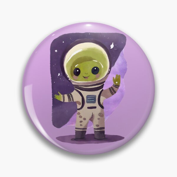 Artikelvorschau, Niedlicher Aquarell-Weltraum-Alien-Astronaut entworfen und verkauft von FarmOfCuties.
