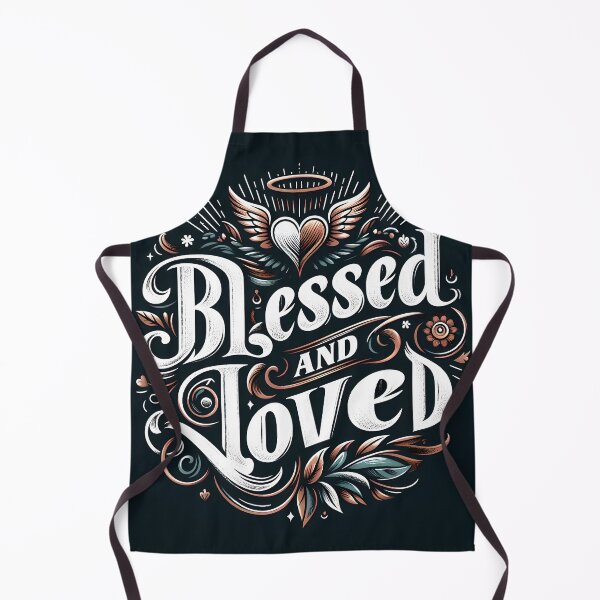 Item preview, Blessed and Loved, typography designed and sold by maxmaj.