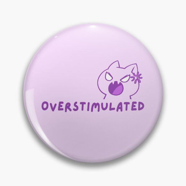 Item preview, Overstimulated Cat (Purple) designed and sold by mydoodlesateme.