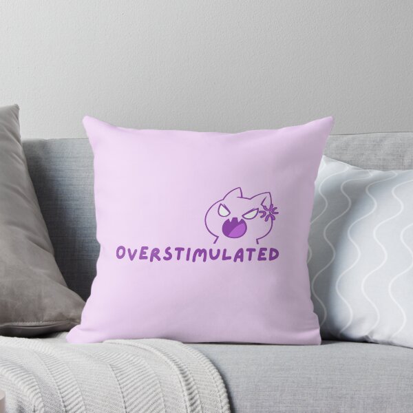 Item preview, Overstimulated Cat (Purple) designed and sold by mydoodlesateme.