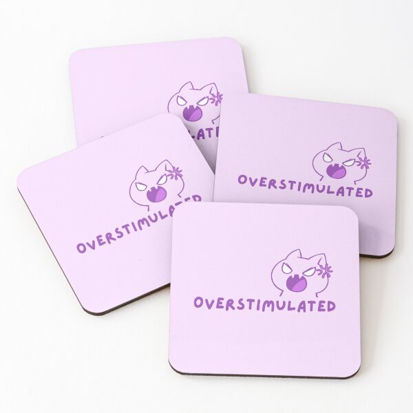 Item preview, Overstimulated Cat (Purple) designed and sold by mydoodlesateme.
