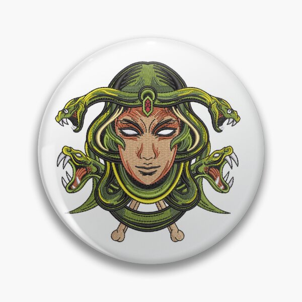 Item preview, Medusa Snake Embroidery Design designed and sold by Cre8iveSkill.