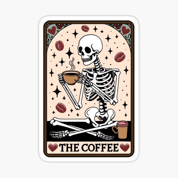 Item preview, The Coffee Tarot Card designed and sold by shortblackcat.