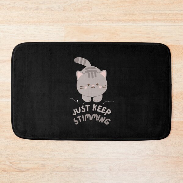 Item preview, Just Keep Stimming - Cat Version (Black) designed and sold by mydoodlesateme.