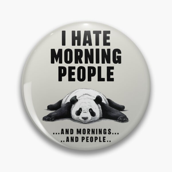 Item preview, I Hate Morning People: A Panda's Guide to Surviving Mornings designed and sold by AdesignTEE.