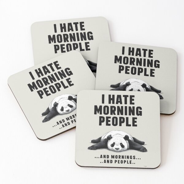 Item preview, I Hate Morning People: A Panda's Guide to Surviving Mornings designed and sold by AdesignTEE.