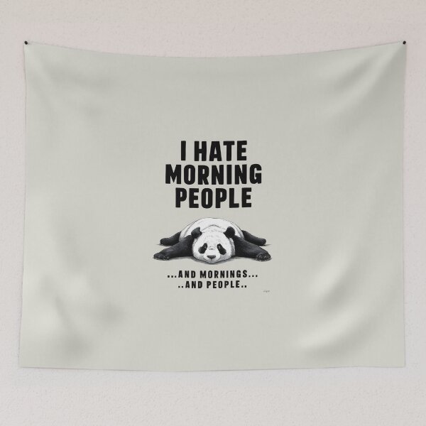 Item preview, I Hate Morning People: A Panda's Guide to Surviving Mornings designed and sold by AdesignTEE.