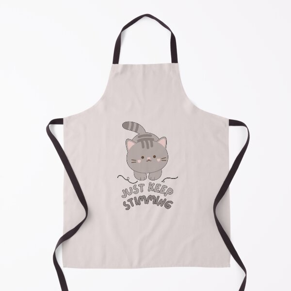 Item preview, Just Keep Stimming - Cat Version (Warm Grey) designed and sold by mydoodlesateme.