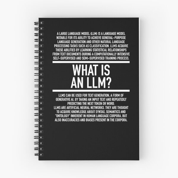 Item preview, LLMs Defined - Large Language Model - AI designed and sold by HiddenVerb.