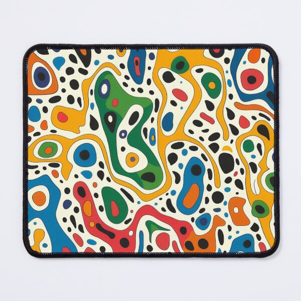 Aperçu de l'œuvre Paysage de rêve psychédélique : motif artistique coloré et vibrant créée et vendue par PaperCrazed.