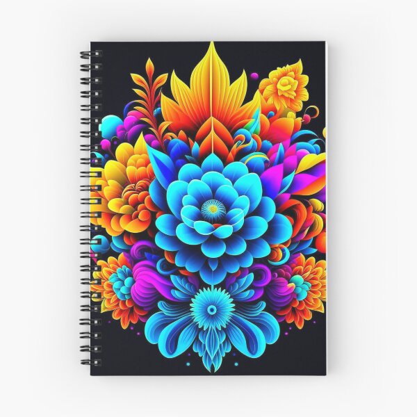 Item preview, 3D Flowers Trippy Hippy High Vibrational Floral Art designed and sold by FrequencyV.