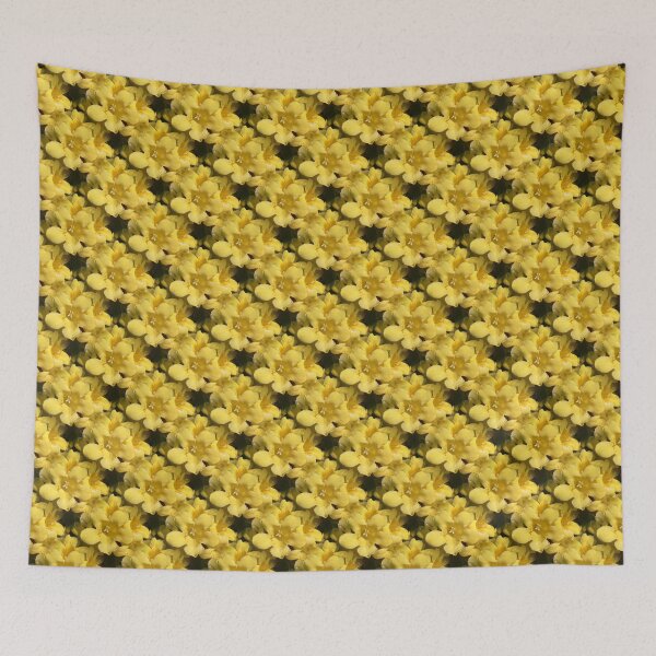 Item preview, Carolina Jasmine Blossom Yellow Floral Pattern designed and sold by taiche.