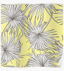 Jungle leaves pattern Poster