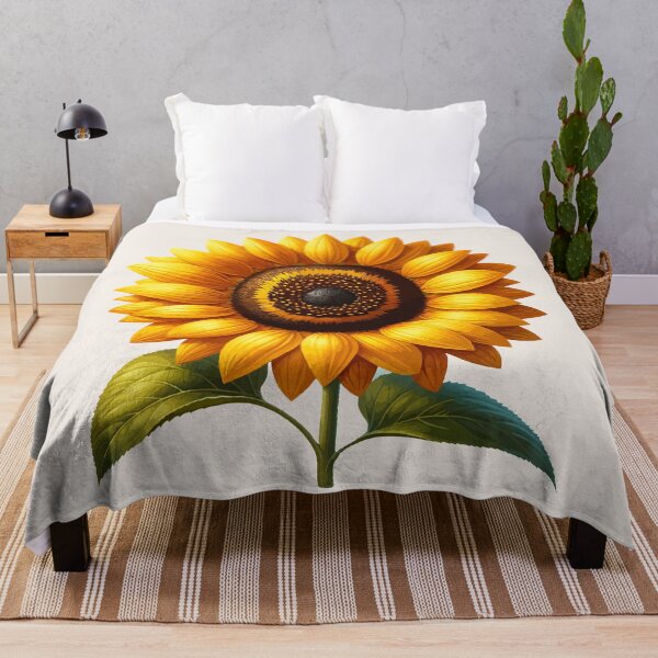 Item preview, Sunlit Serenity: Lush Sunflower Print designed and sold by FarBeyound.