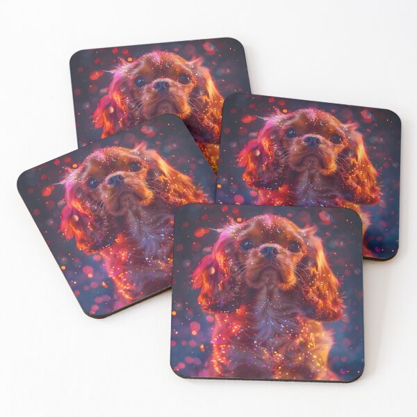 Item preview, Ruby Bliss: A Holographic Canine Delight designed and sold by AI-Only Creations.