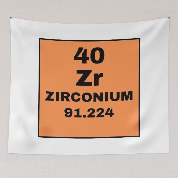 Item preview, Periodic Table Of Elements - 40 (Zr) Zirconium designed and sold by ArtsyCity.