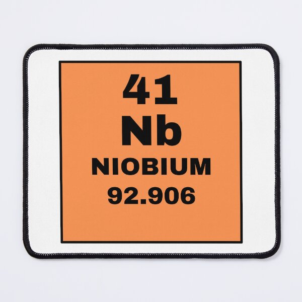 Item preview, Periodic Table Of Elements - 41 (Nb) Niobium designed and sold by ArtsyCity.